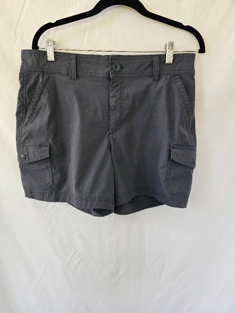 Gray blue stretch shorts